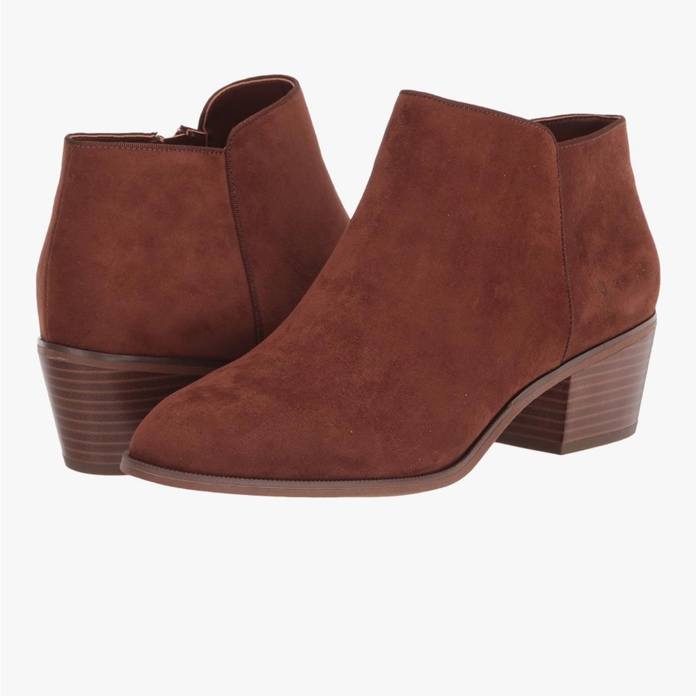 Cognac/Chestnut Ankle Booties